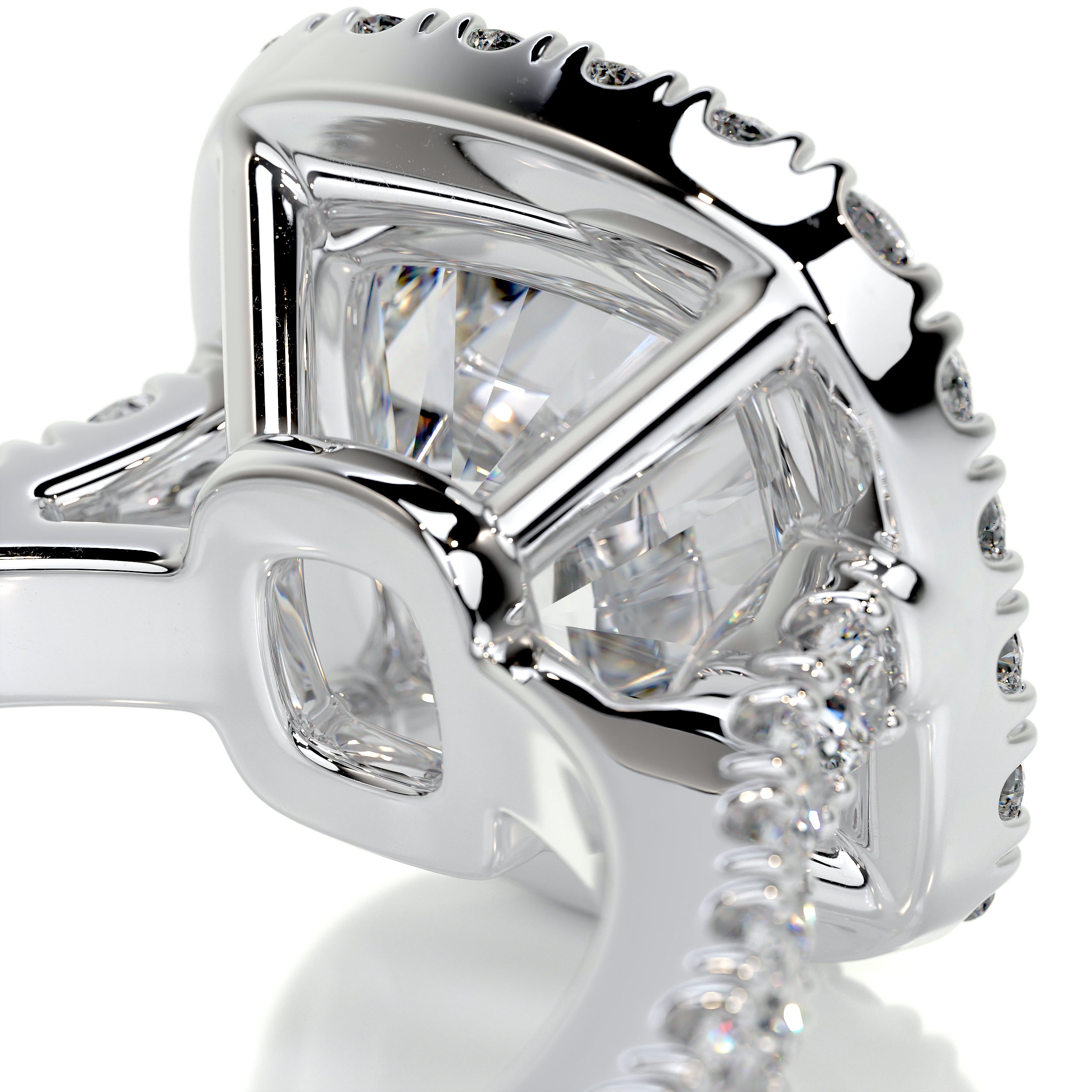 Celeste Moissanite & Diamond Ring -Platinum、mySite、hinf8tx79
