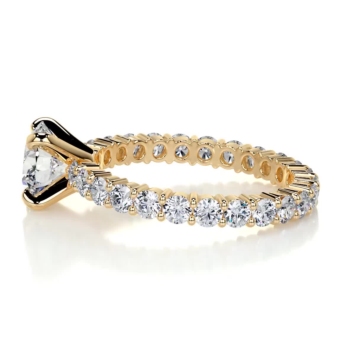 Jenna Diamond Engagement Ring -18K Yellow Gold、mySite、hinf8tx79
