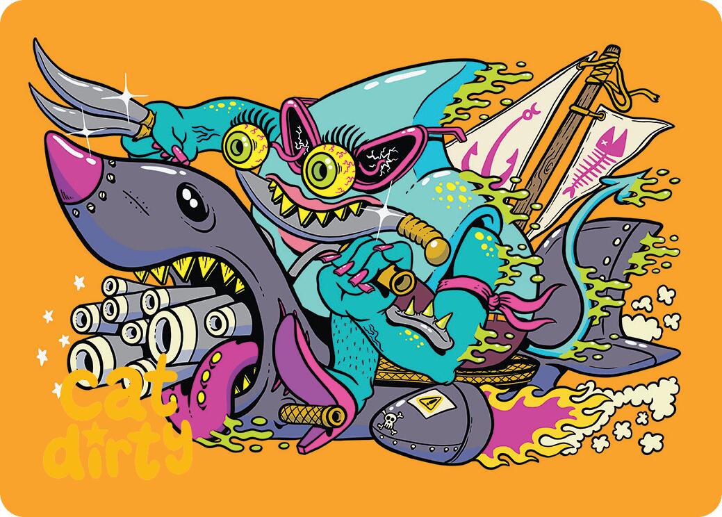 Fearless Swashbuckler Art Card (Gold-Stamped Signature) Aetherdrift Art Series、mySite、waistdrama