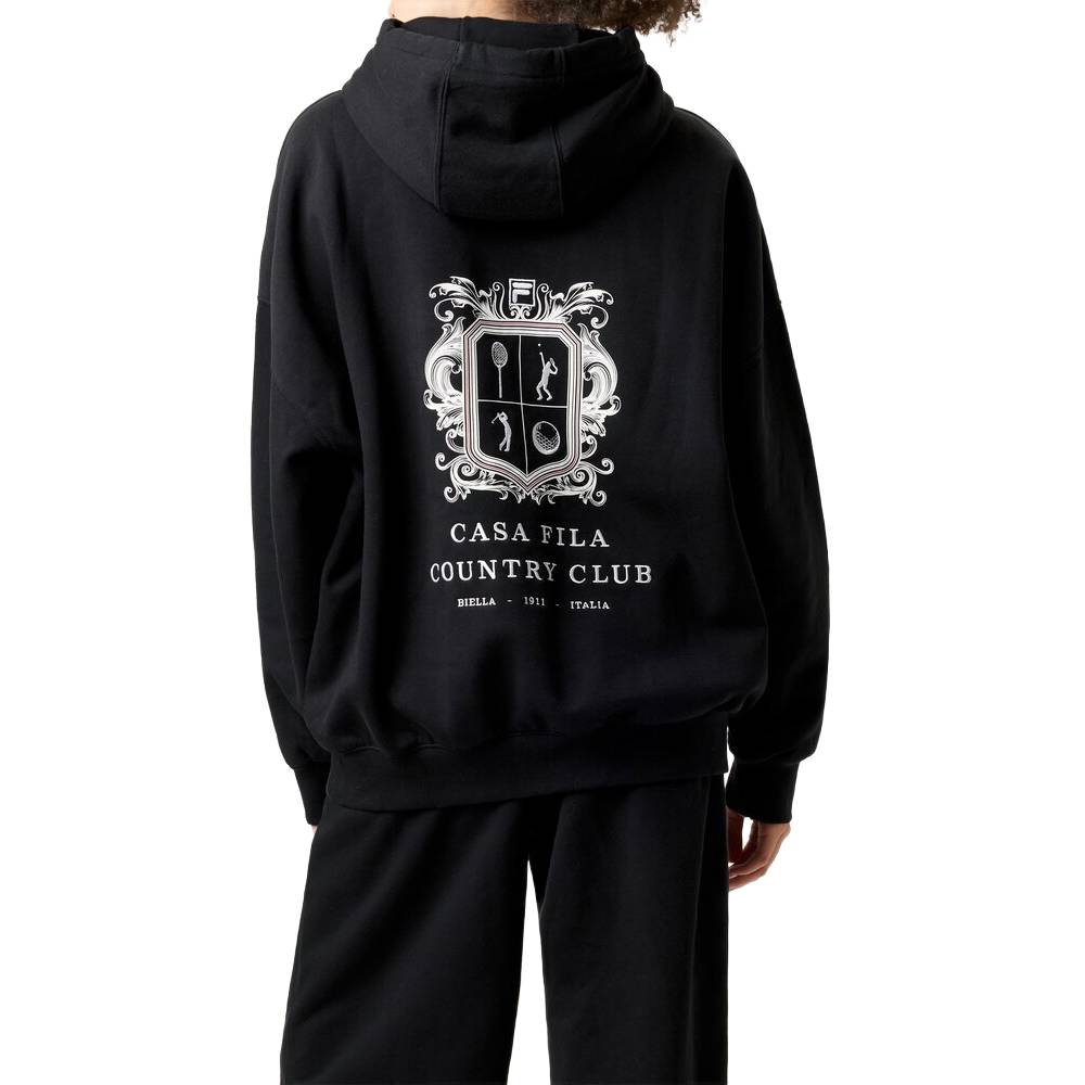 Fila Unisex Crest Country Club Hoodie (Black)