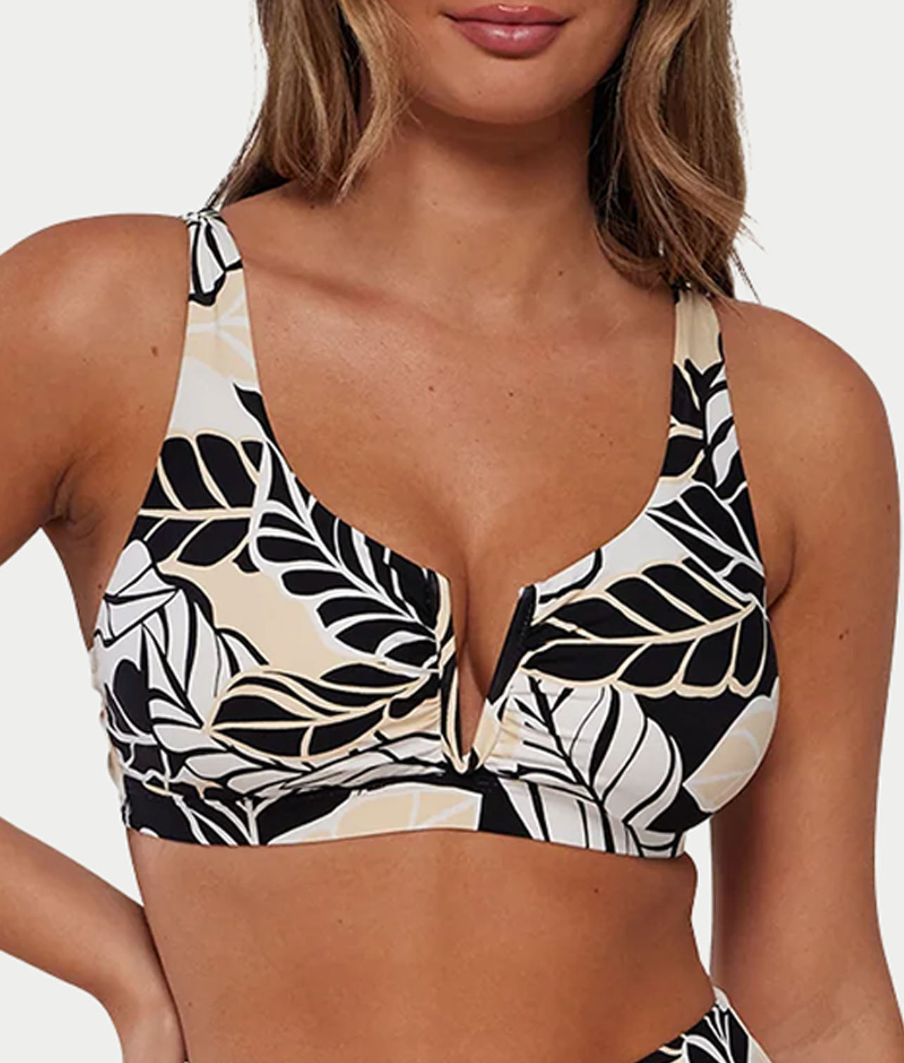 Printed Elsie Underwire Wrap Bikini Top、mySite、bengalsvssteelers
