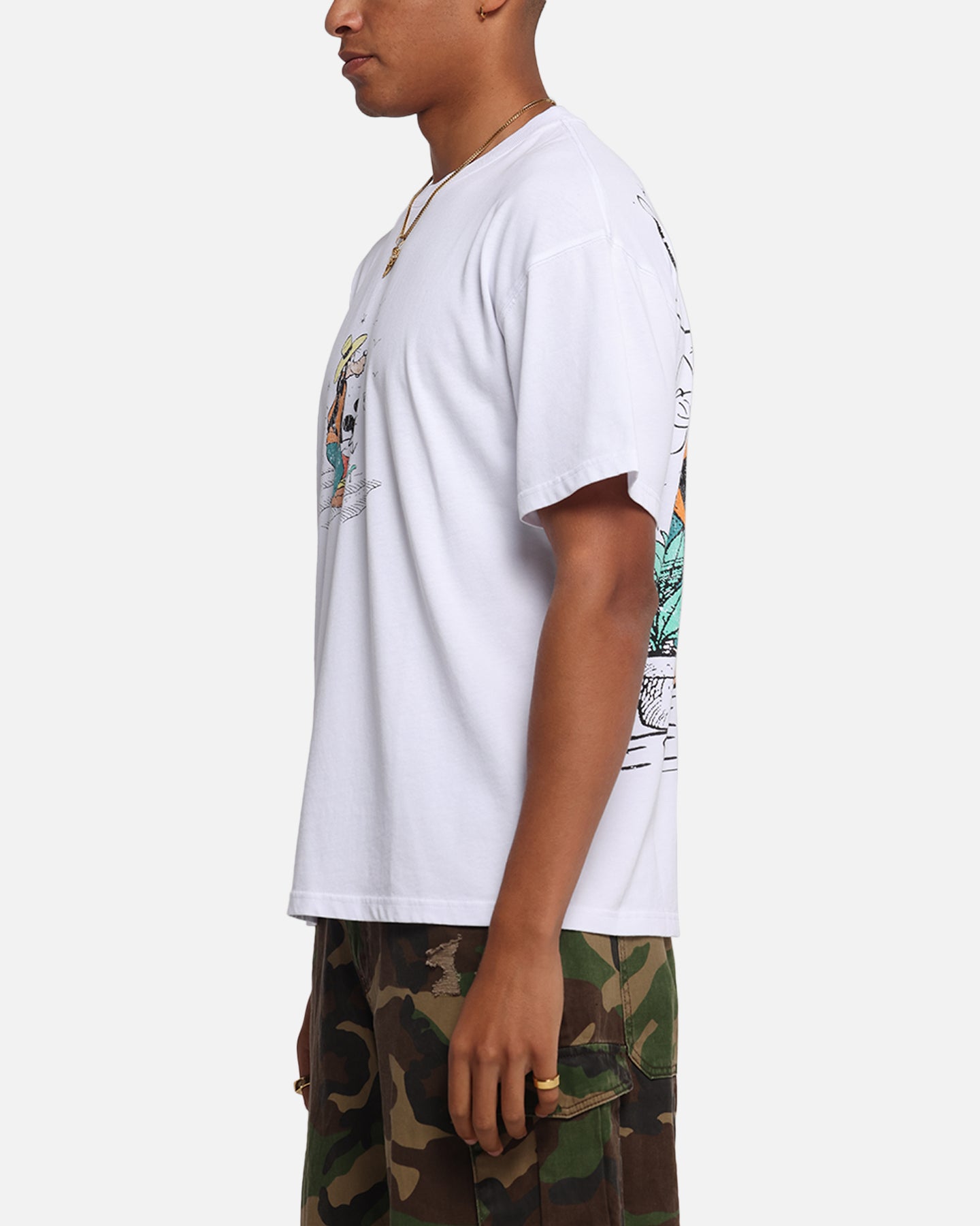 American Thrift Disney Best Friend's T-Shirt White、mySite、zt4zffjzw