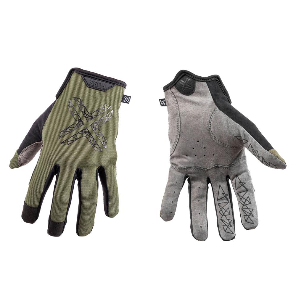  Fuse Stealth Gloves - Matt Black/Olive、mySite、merchandisen