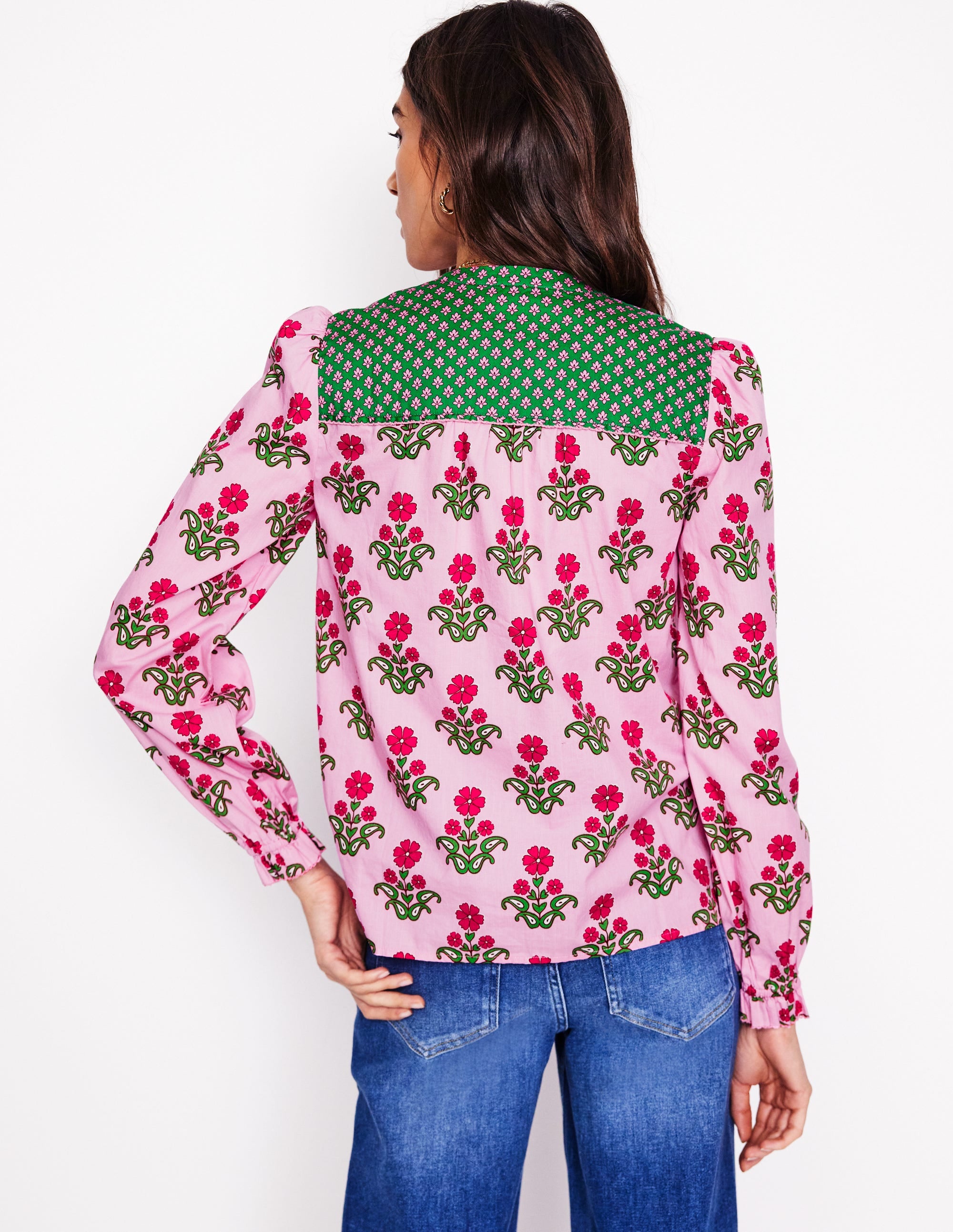  Arabella Cotton Blouse-Meadowsweet Pink, Pansy Stamp、mySite、ashleygrahame