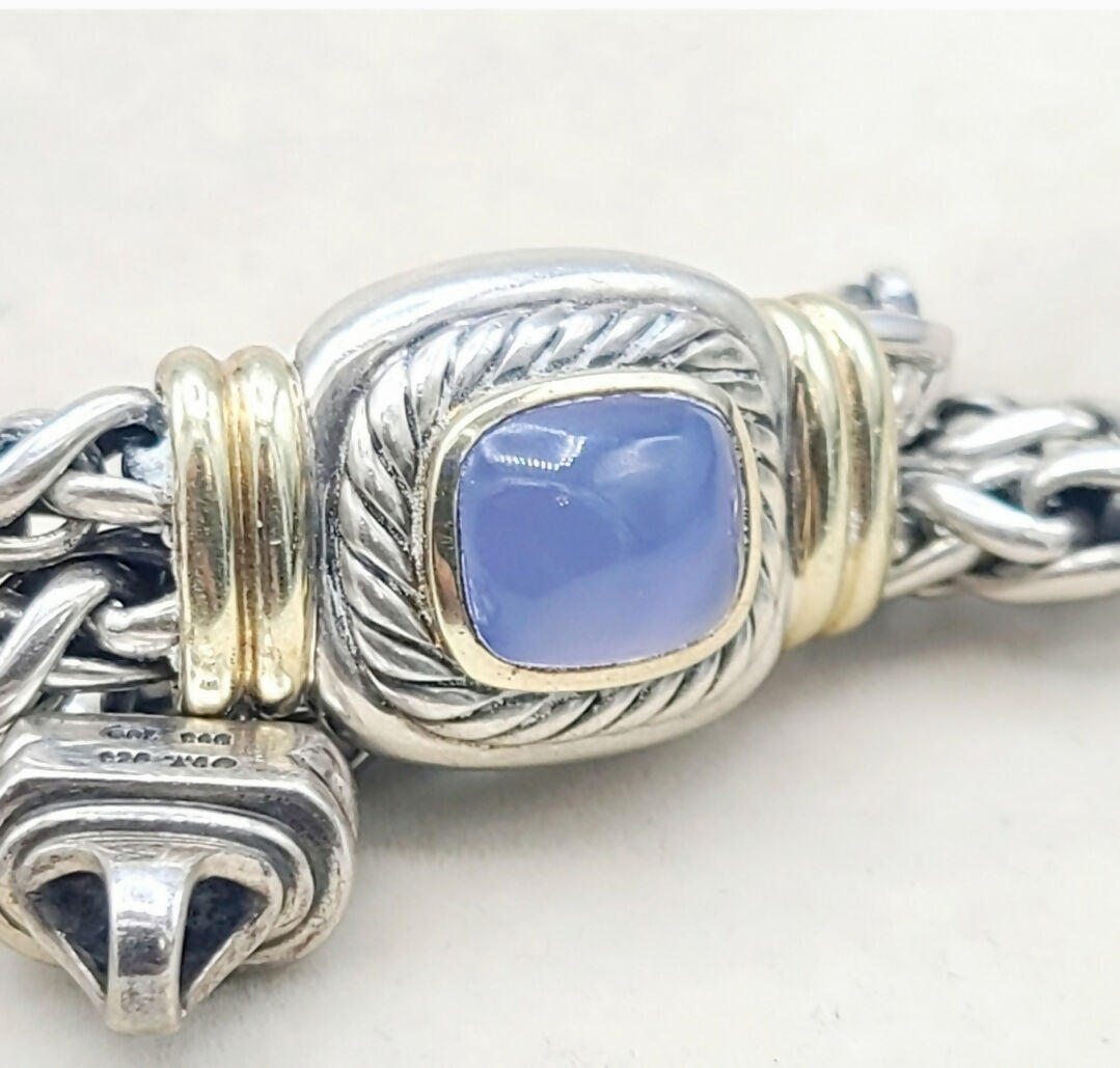 David Yurman Albion Wheat Bracelet 鈥?Chalcedony & Gold、mySite、hinf8tx79
