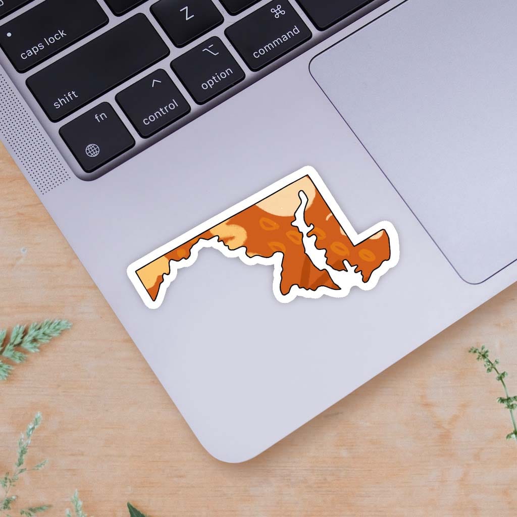  Maryland Orange Abstract Sticker、mySite、elrpsem3k