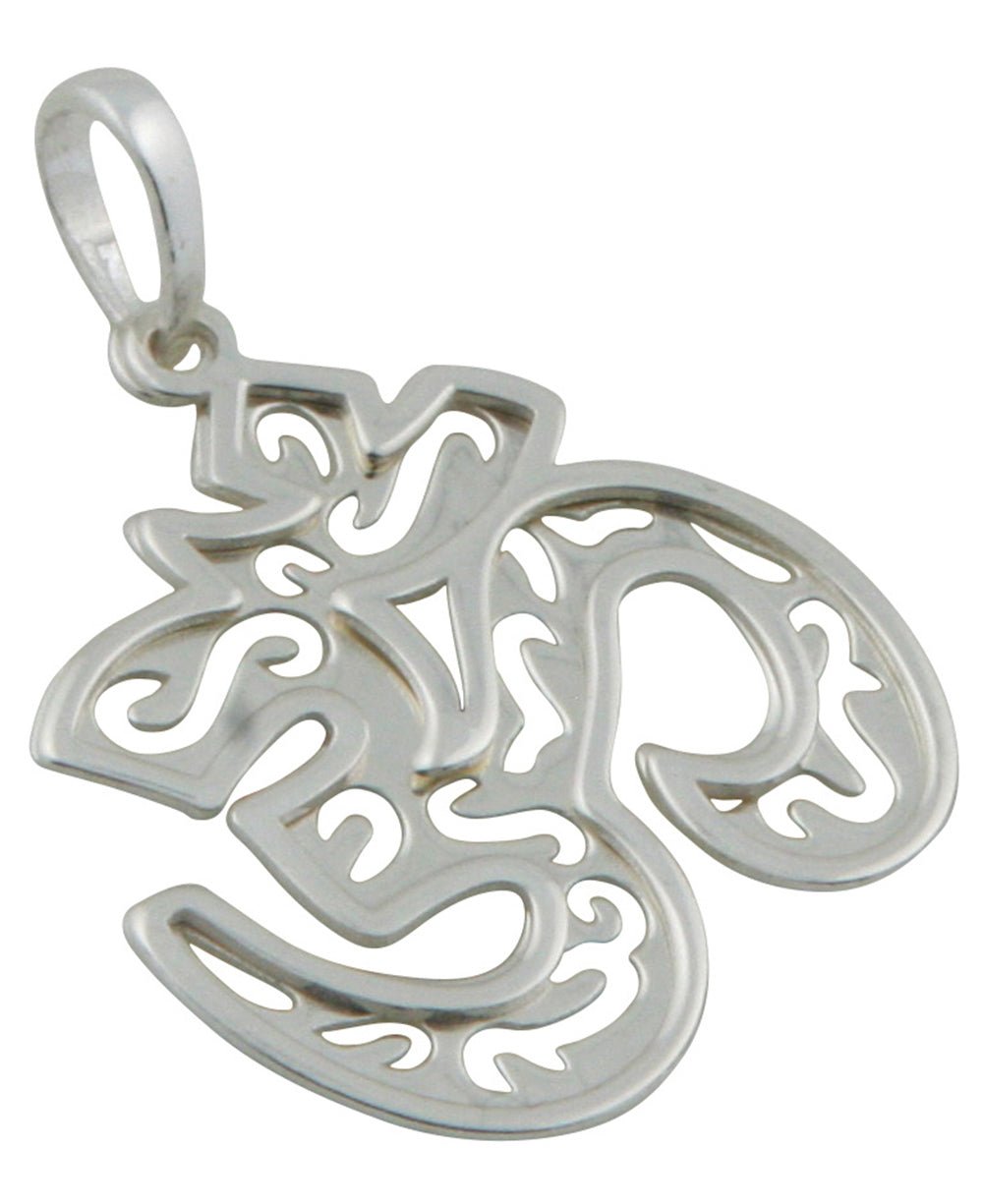 Silver Om Pendant in Layered Style、mySite、topwebapps