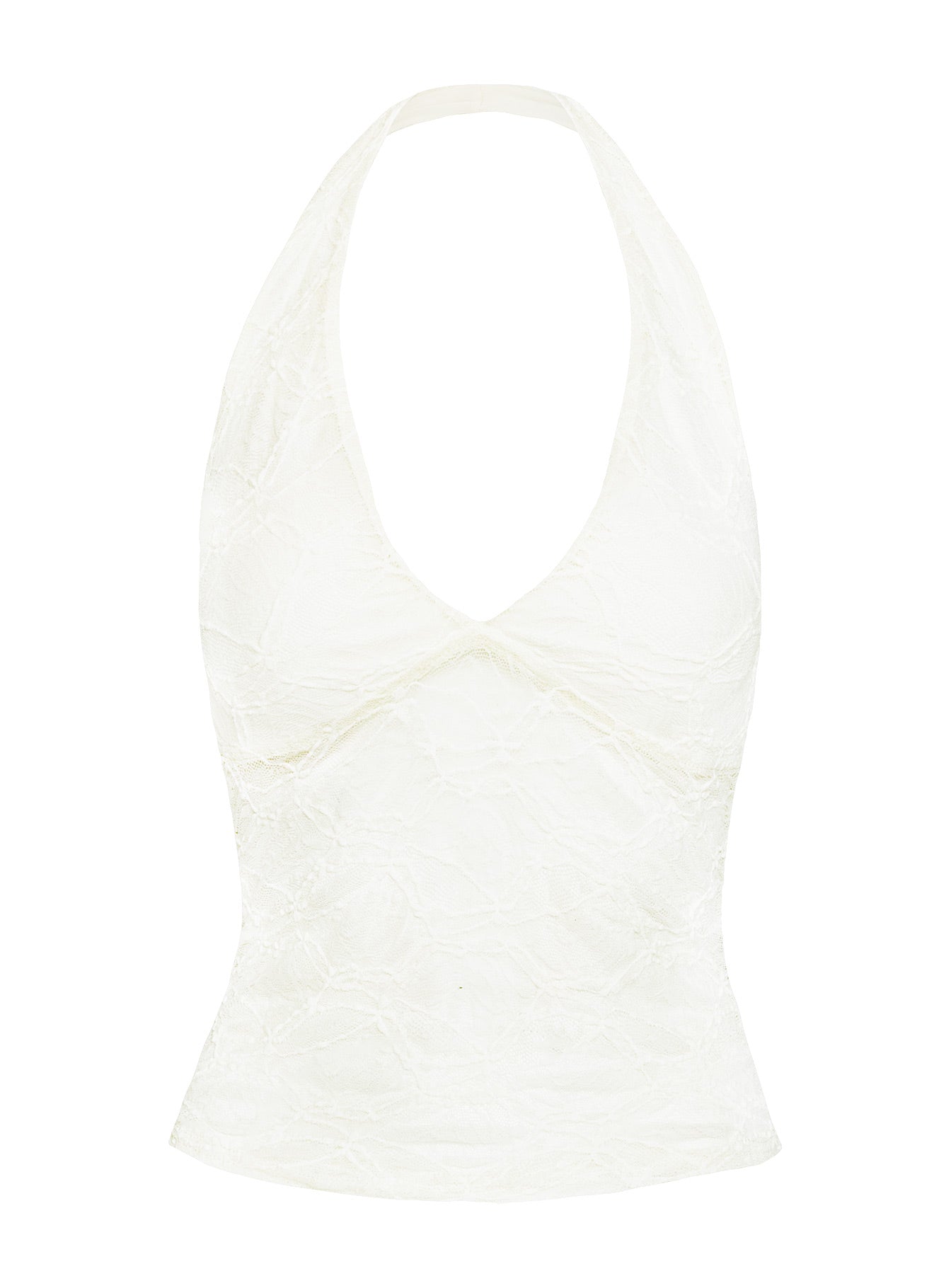 Darrah Lace Halter Top Cream、mySite、solidvoid