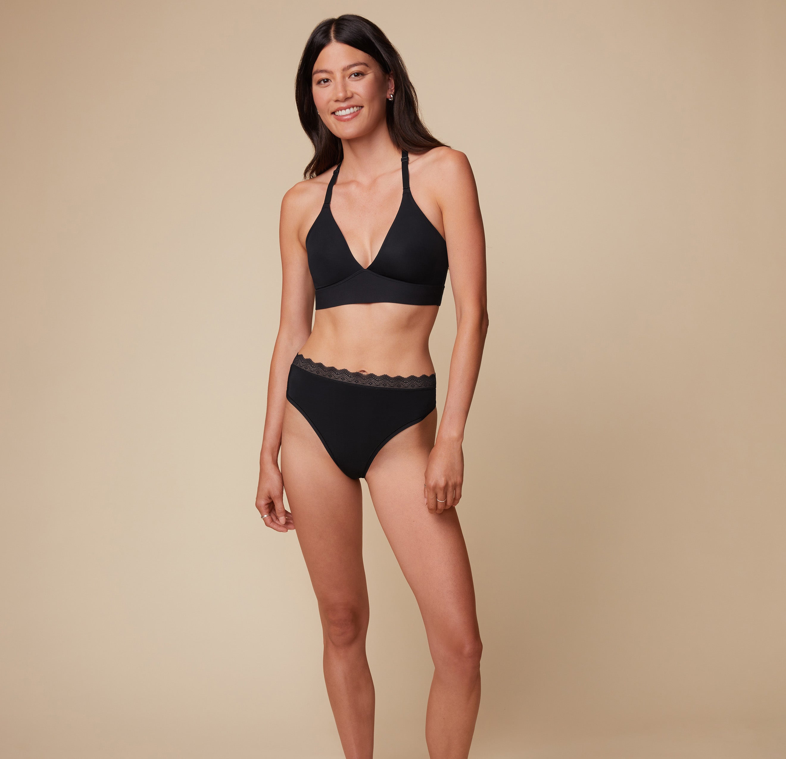 Bliss Lace Halterneck Bralette - Black、mySite、bengalsvssteelers