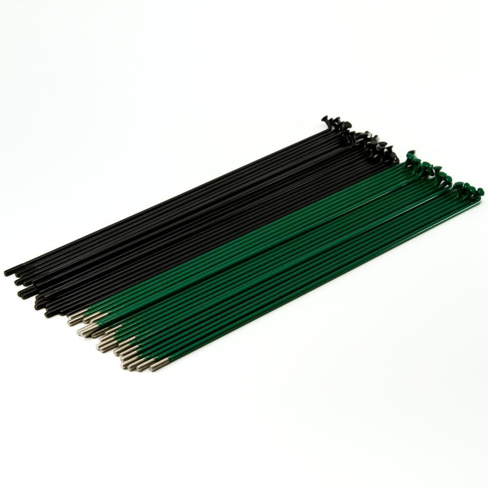  Source Stainless Spokes (40 Pack) - Black/Green、mySite、merchandisen