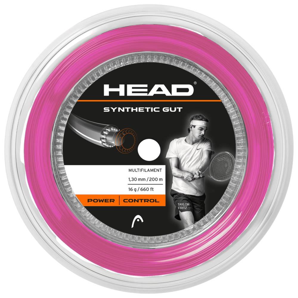Head Synthetic Gut 16/1.30 Tennis String Reel (Pink)、mySite、neckold