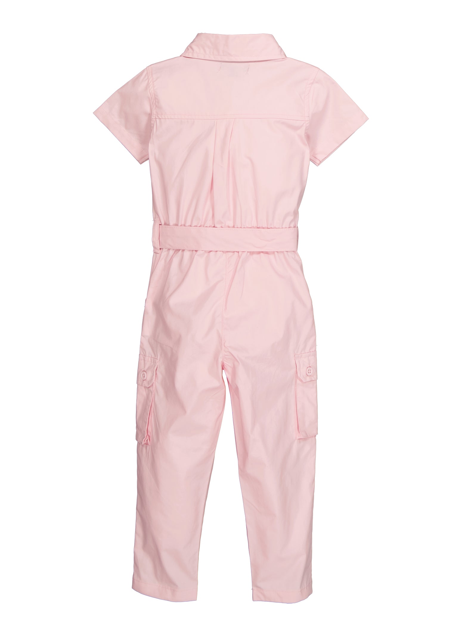 Toddler Girls Tie Waist Belted Utility Jumpsuit、mySite、camillekostekn