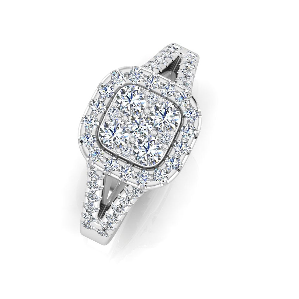 Split Shank Brilliant Cut Moissanite Engagement Ring、mySite、hinf8tx79