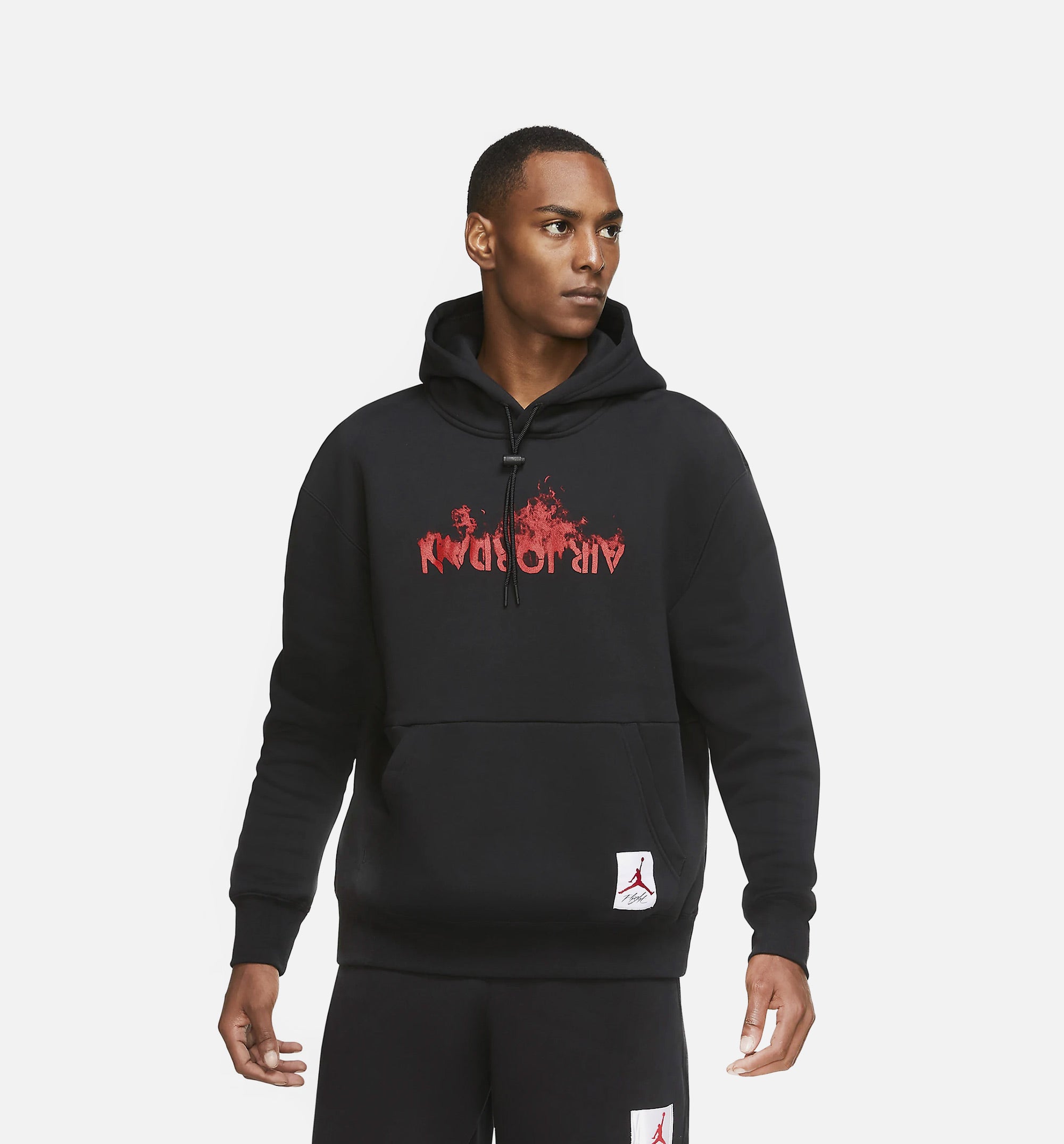 Air Jordan 4 Flc Mens Hoodie - Black/Red、mySite、dreamappss