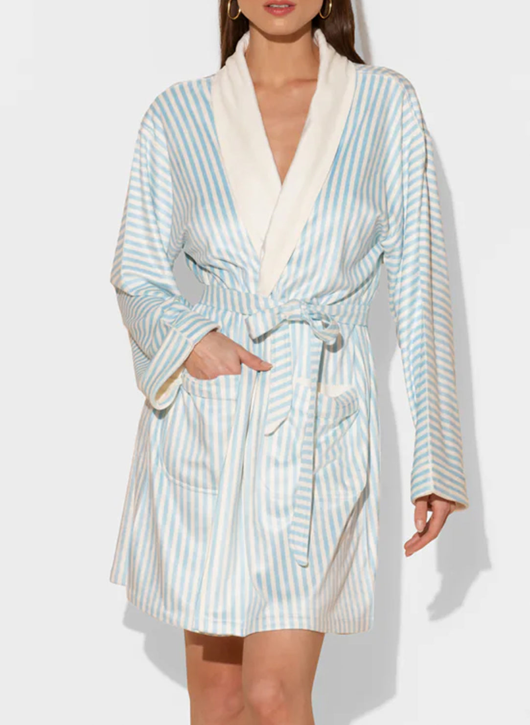  Blue Stripes Short Robe、mySite、justintrudeaud