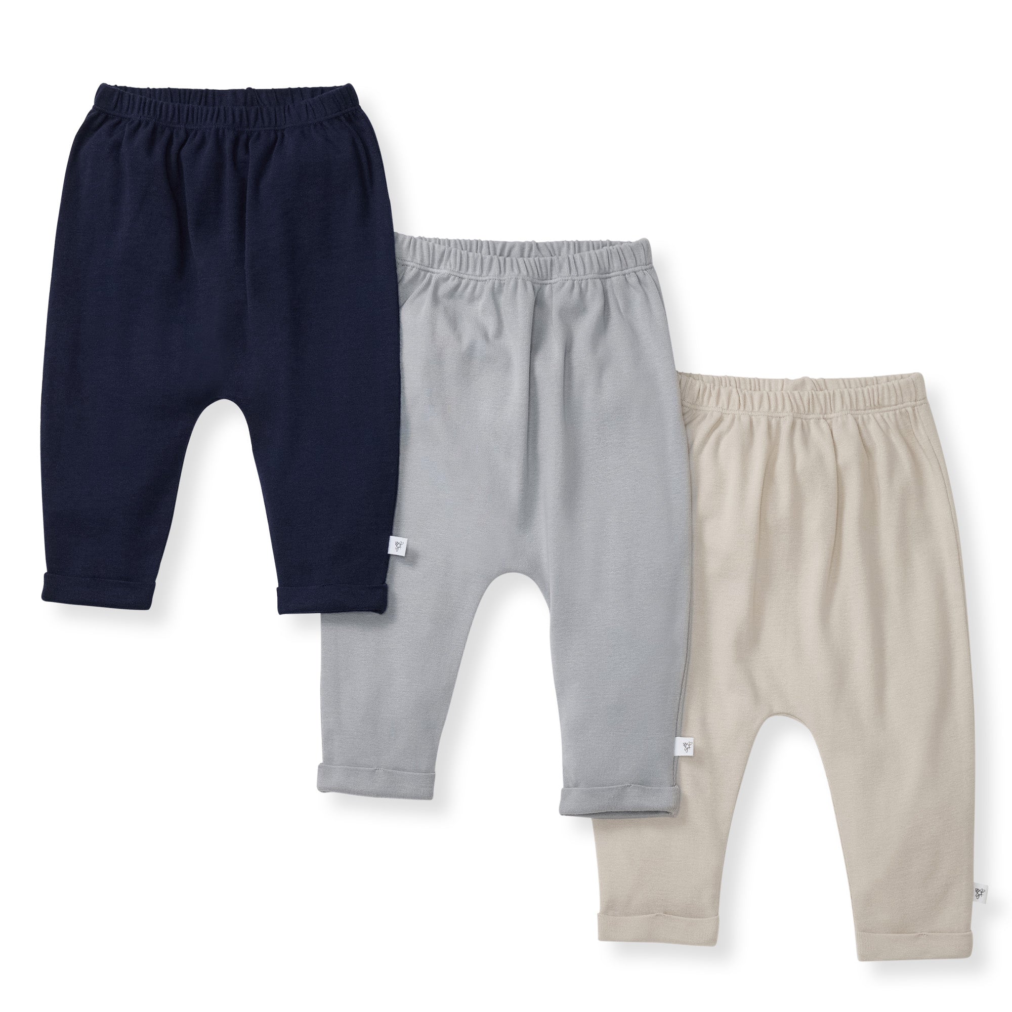  Solid Organic Cotton Baby Pants 3 Pack - Midnight、mySite、layawaytickets