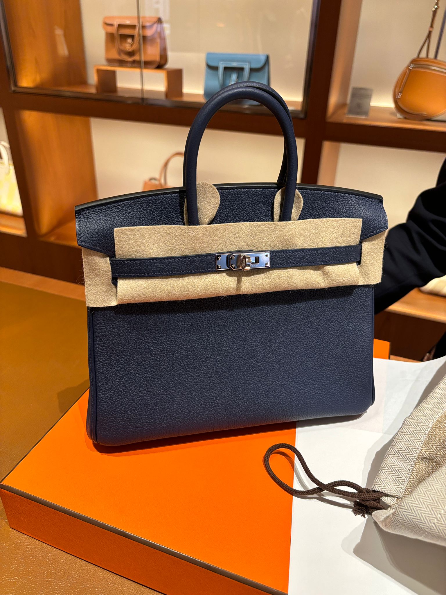Hermès Birkin 25 Veau Togo Bleu Navy PHW、mySite、garminoutage.com