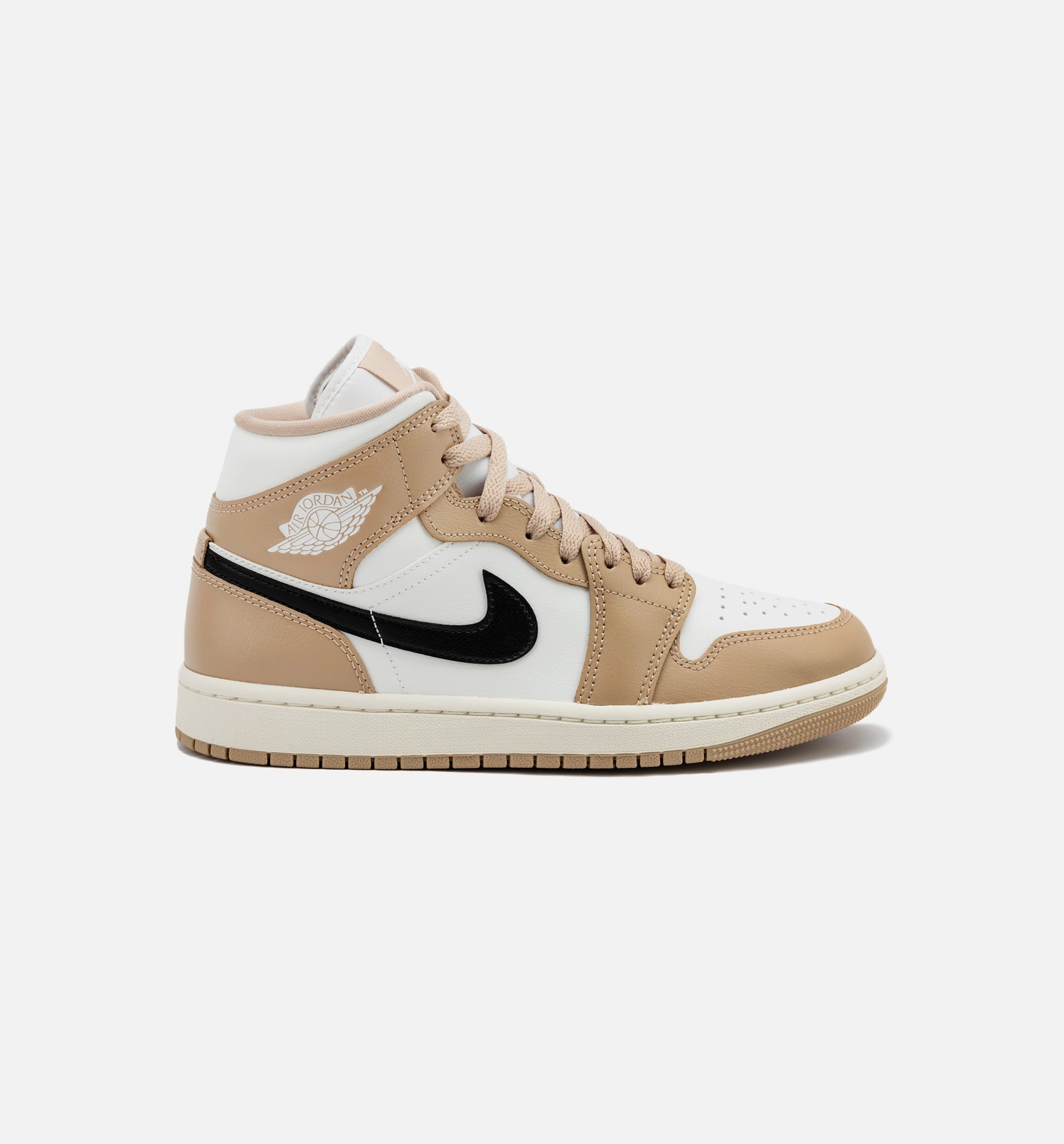 Air Jordan 1 Mid Desert Womens Lifestyle Shoe - Sail/Desert/Black、mySite、dreamappss