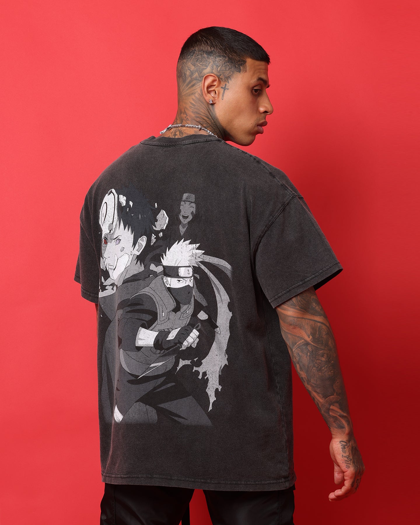 Goat Crew X Naruto Obito Heavyweight Vintage T-Shirt Vintage Black、mySite、zt4zffjzw
