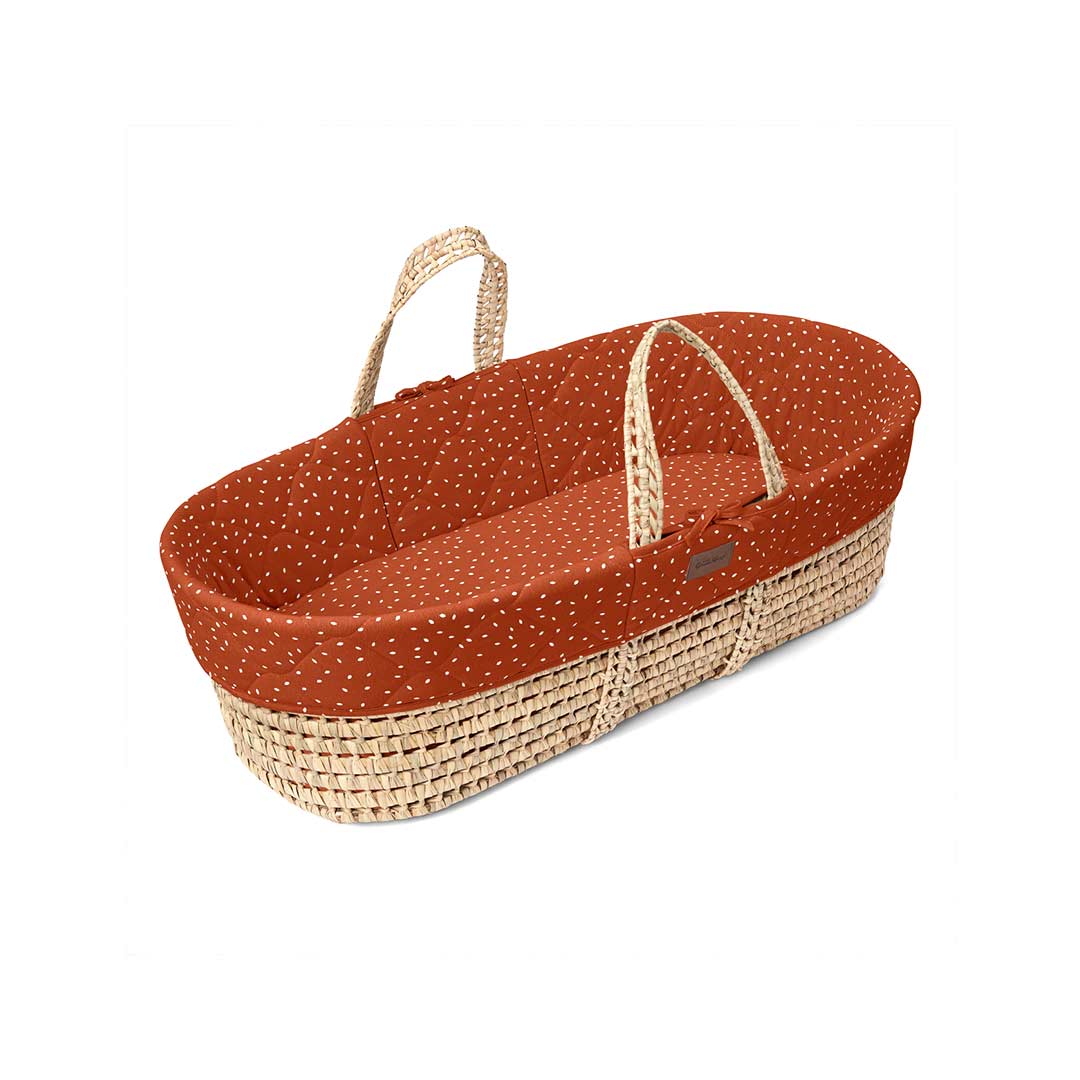  The Little Green Sheep Natural Quilted Moses Basket - Mattress + Static Stand、mySite、merchandisen