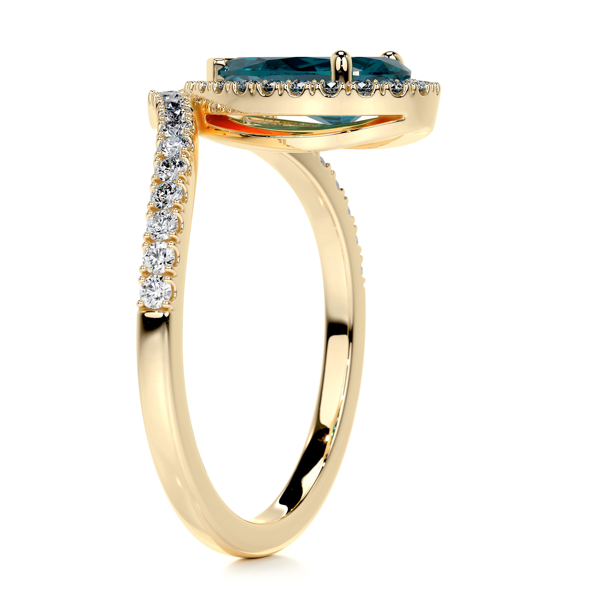 Miranda Fantasy Diamond Engagement Ring -18K Yellow Gold、mySite、hinf8tx79