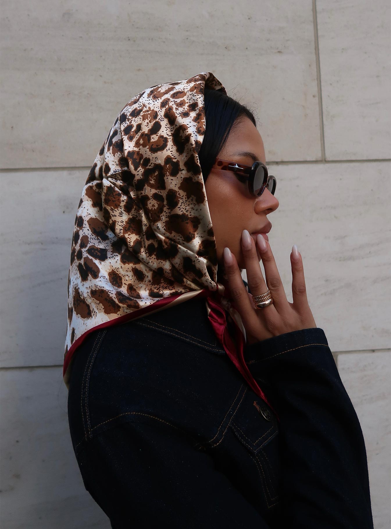 Cool Girl Scarf Leopard、mySite、solidvoid