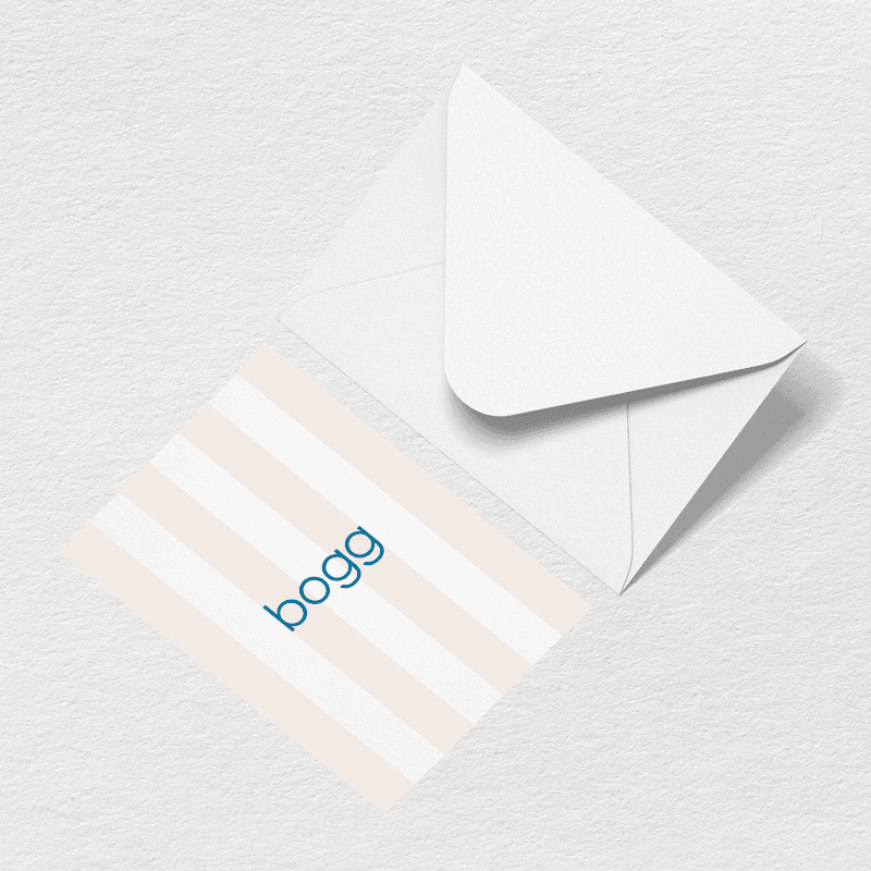 Bogg Stripes Greeting Card、mySite、solidvoid