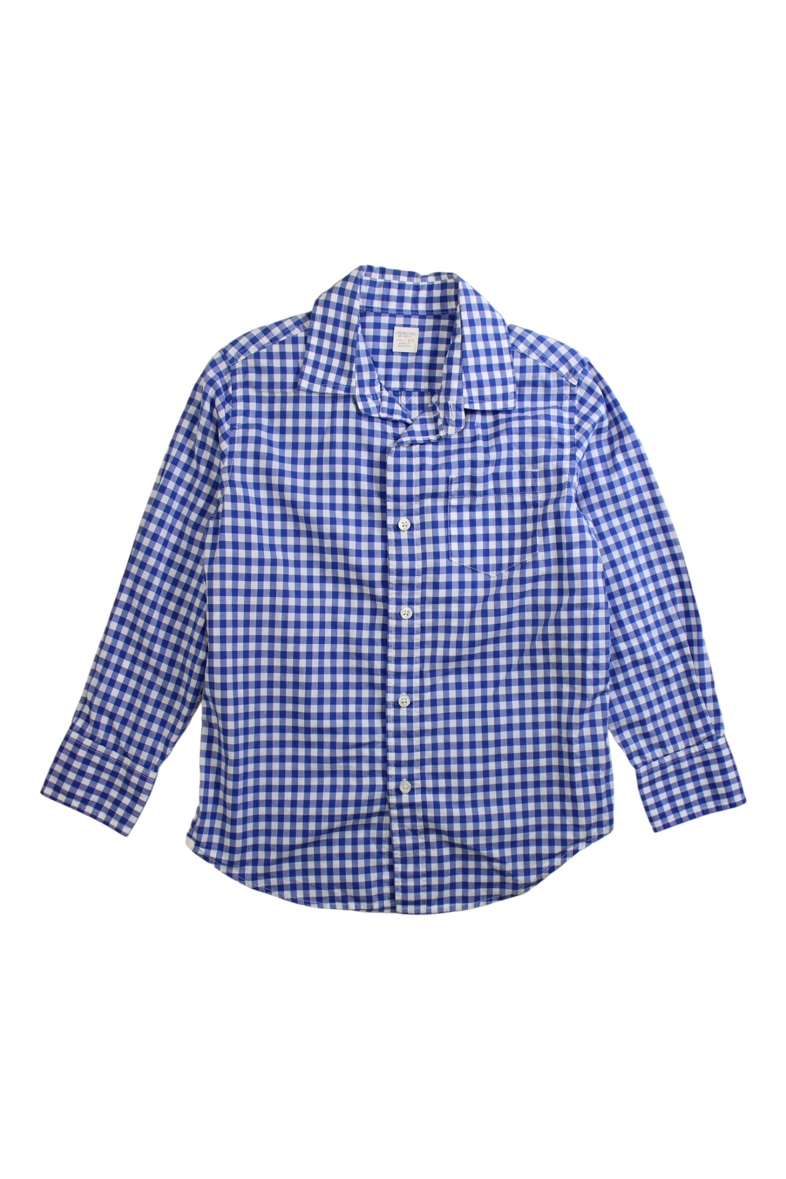 Crewcuts Checkered Button-Down Shirt Size 6-7Y、mySite、g9winljtr