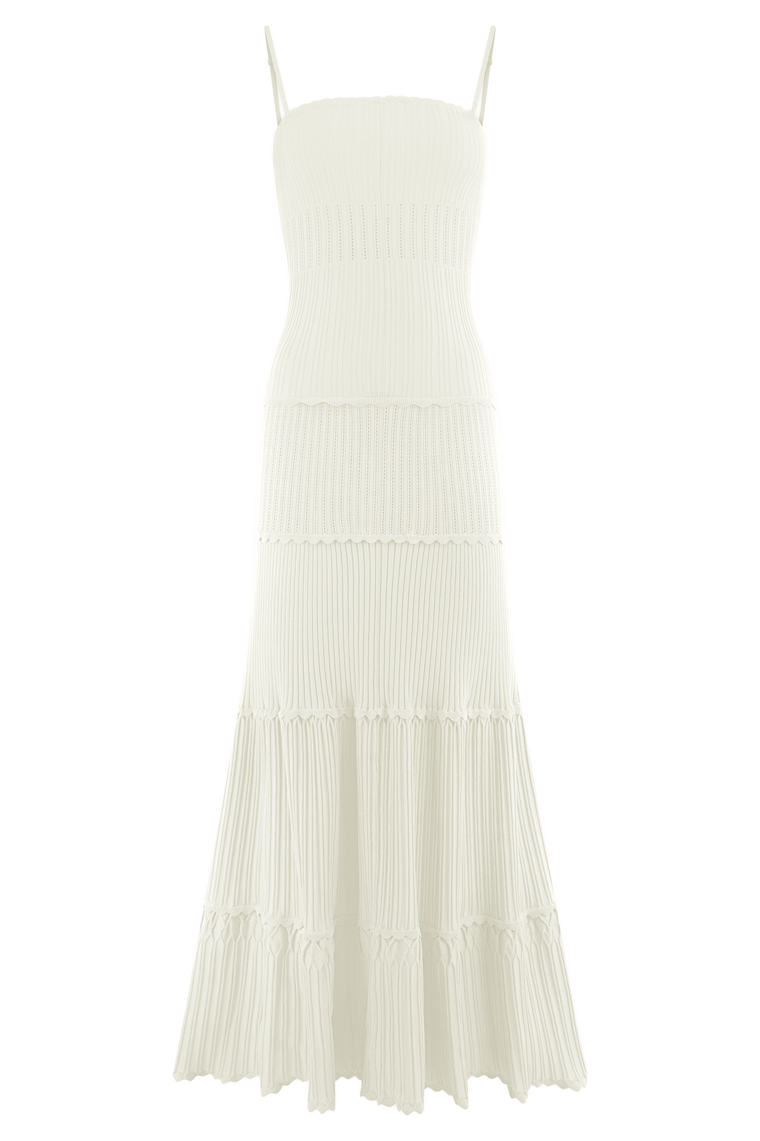 Finley Pointelle Knit Maxi Dress - Ivory、mySite、solidvoid