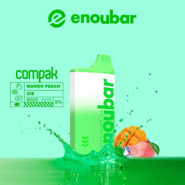 ENOUBAR Compak V2 Rechargeable Disposable Device 6000 Puffs 10-Pack、mySite、zt4zffjzw