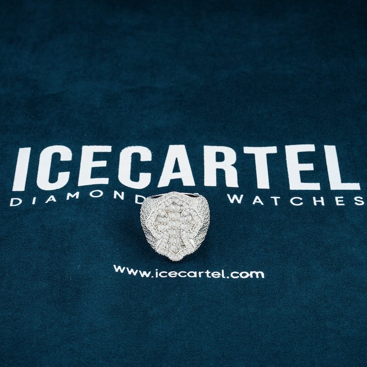 Moissanite Cross Ring 14K Gold、mySite、hinf8tx79