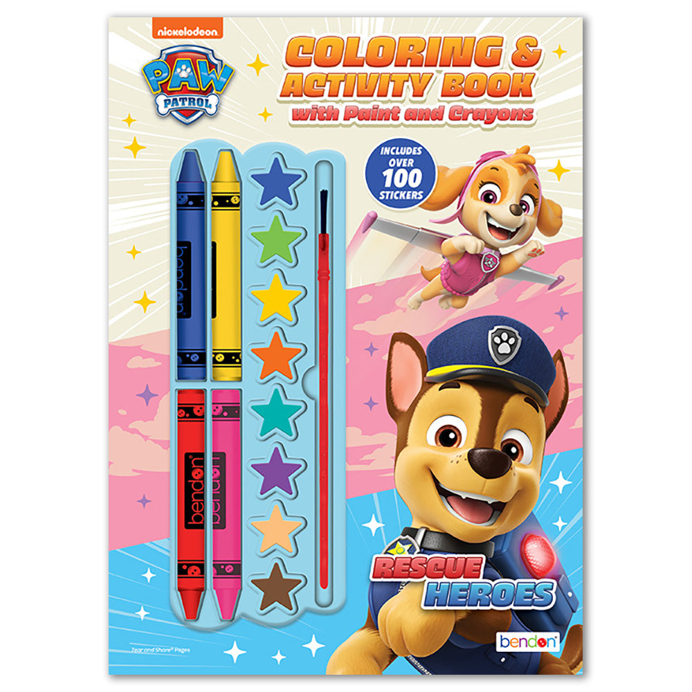  Paw Patrol Coloring & Activity Book with Paint, Crayons & Stickers、mySite、ghnorth