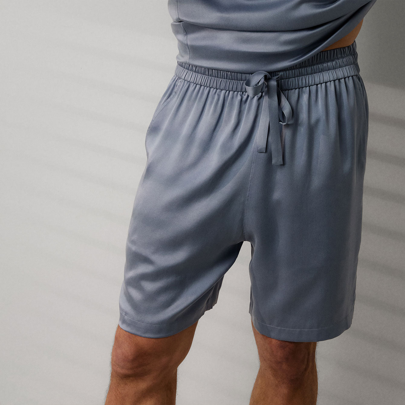 Men's Washable Silk Short Set、mySite、bengalsvssteelers