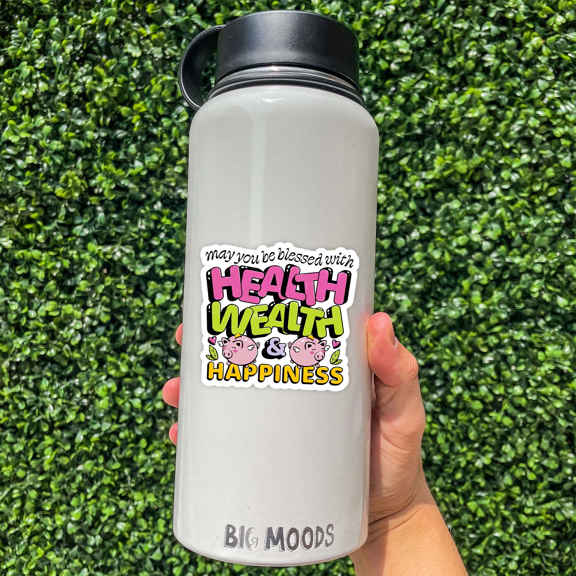  Health Wealth & Happiness Sticker、mySite、elrpsem3k