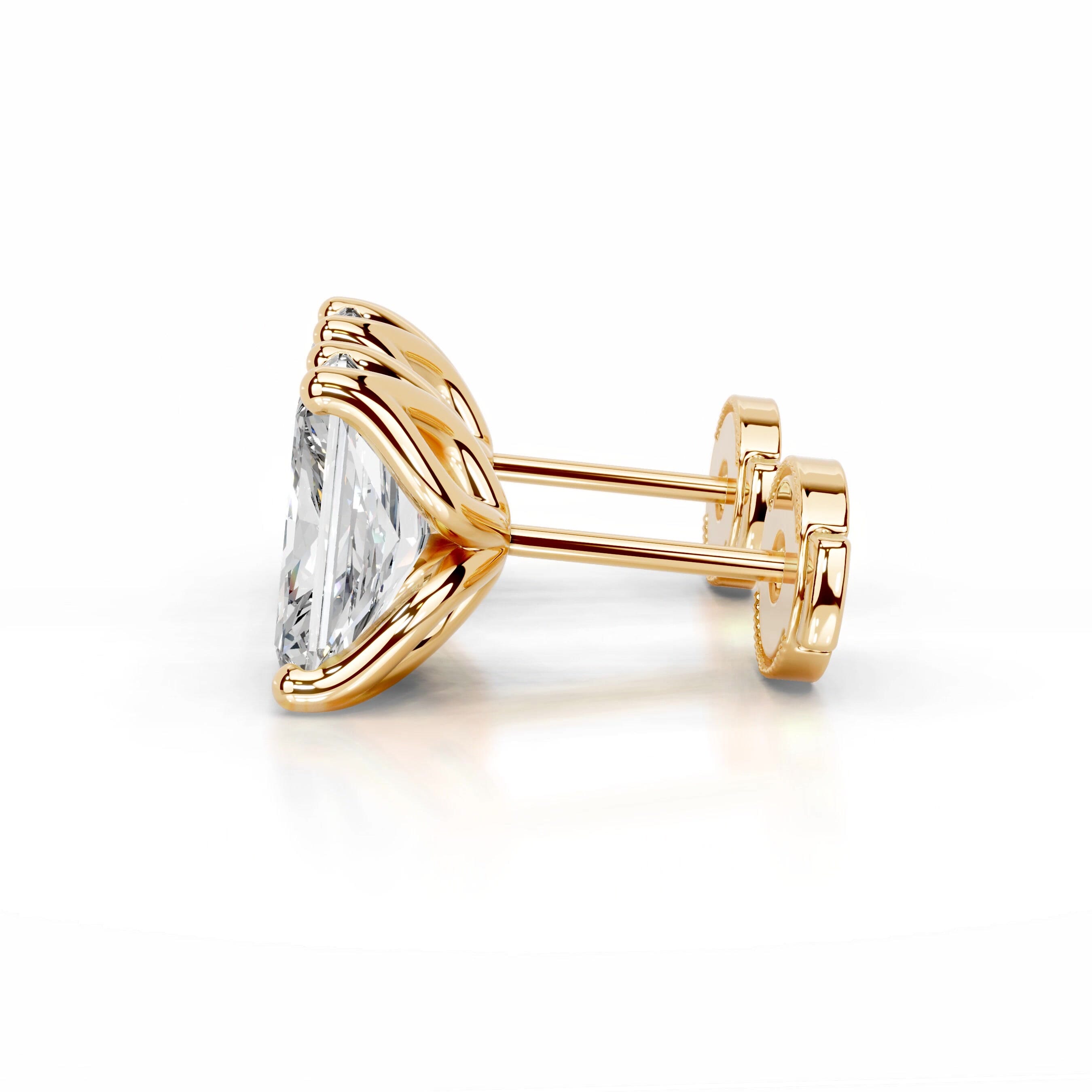 Doris Lab Grown Diamond Studs Earrings - 18K Yellow Gold、mySite、hinf8tx79