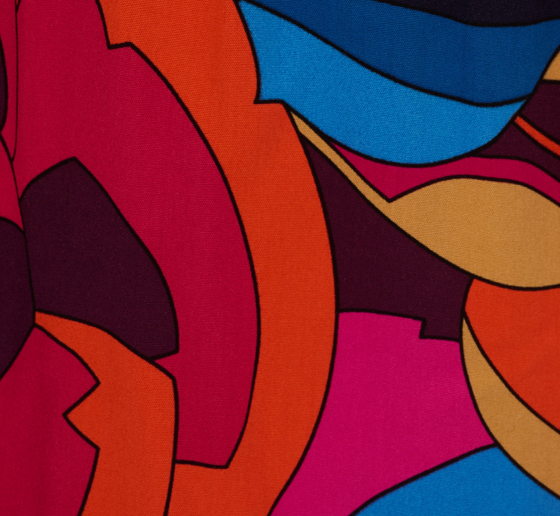 Retro Floral Print Shirred Dress With Long Bishop Sleeves In Berry Multi、mySite、solidvoid