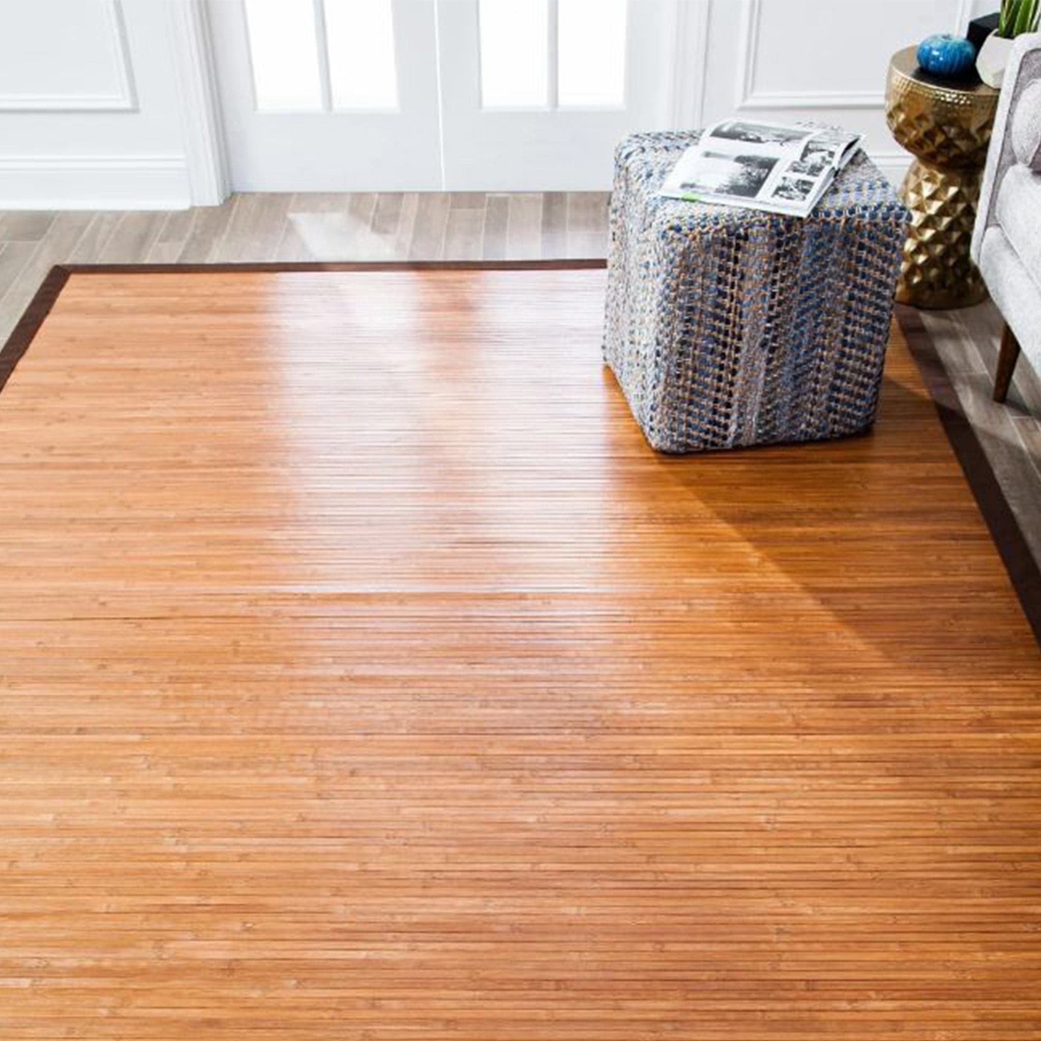 Contemporary Chocolate Bamboo Rug、mySite、neckold