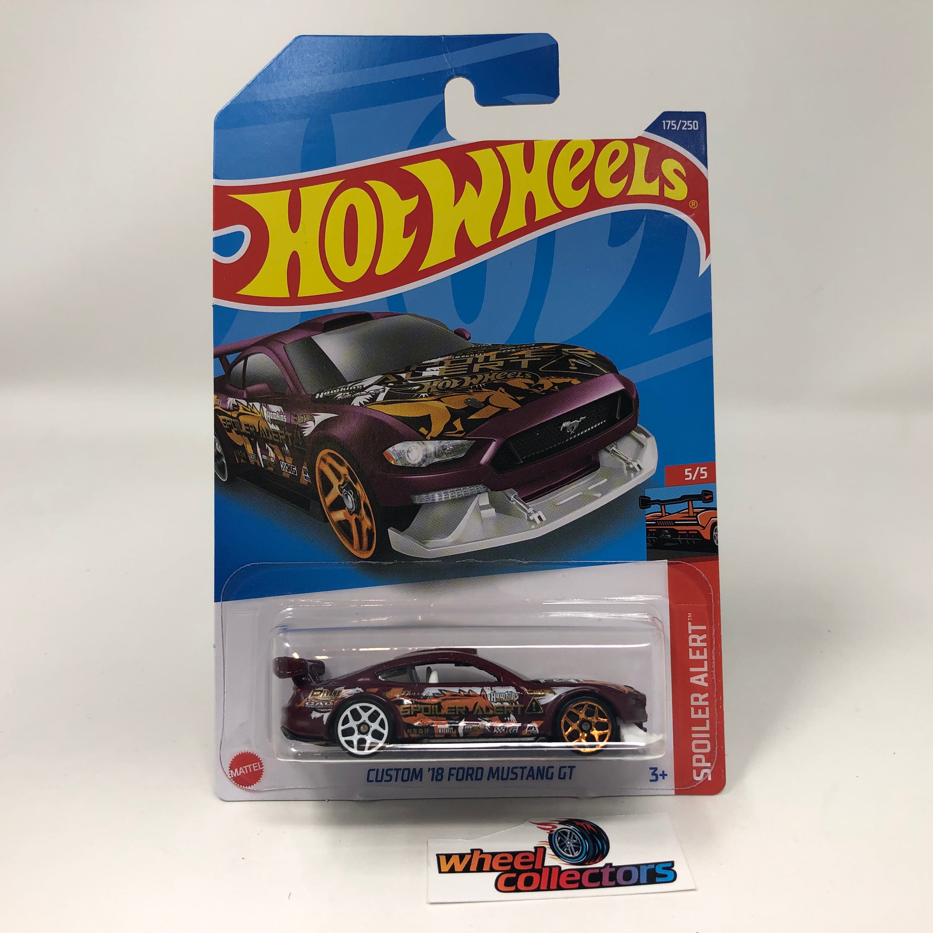 Custom '18 Ford Mustang GT #175 * Red * 2022 Hot Wheels Case J、mySite、hgirdovlk