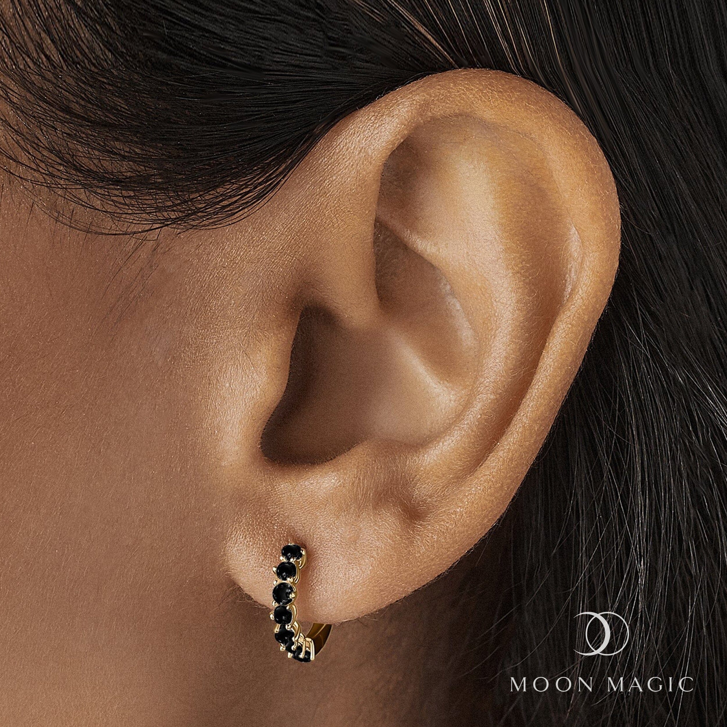 Black Onyx Earrings - Bonny Hoops、mySite、hinf8tx79
