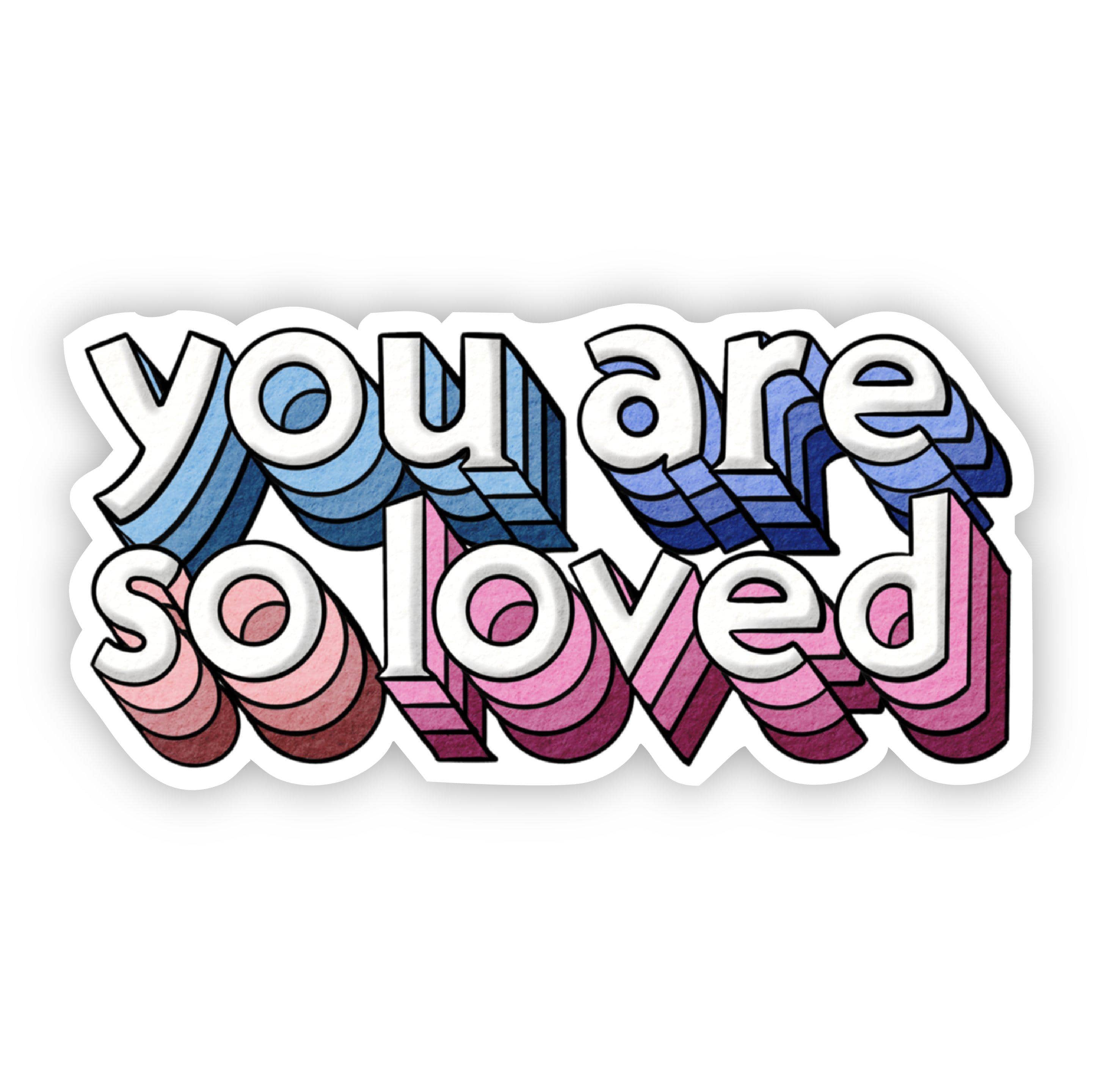  You Are So Loved Lettering Sticker、mySite、elrpsem3k