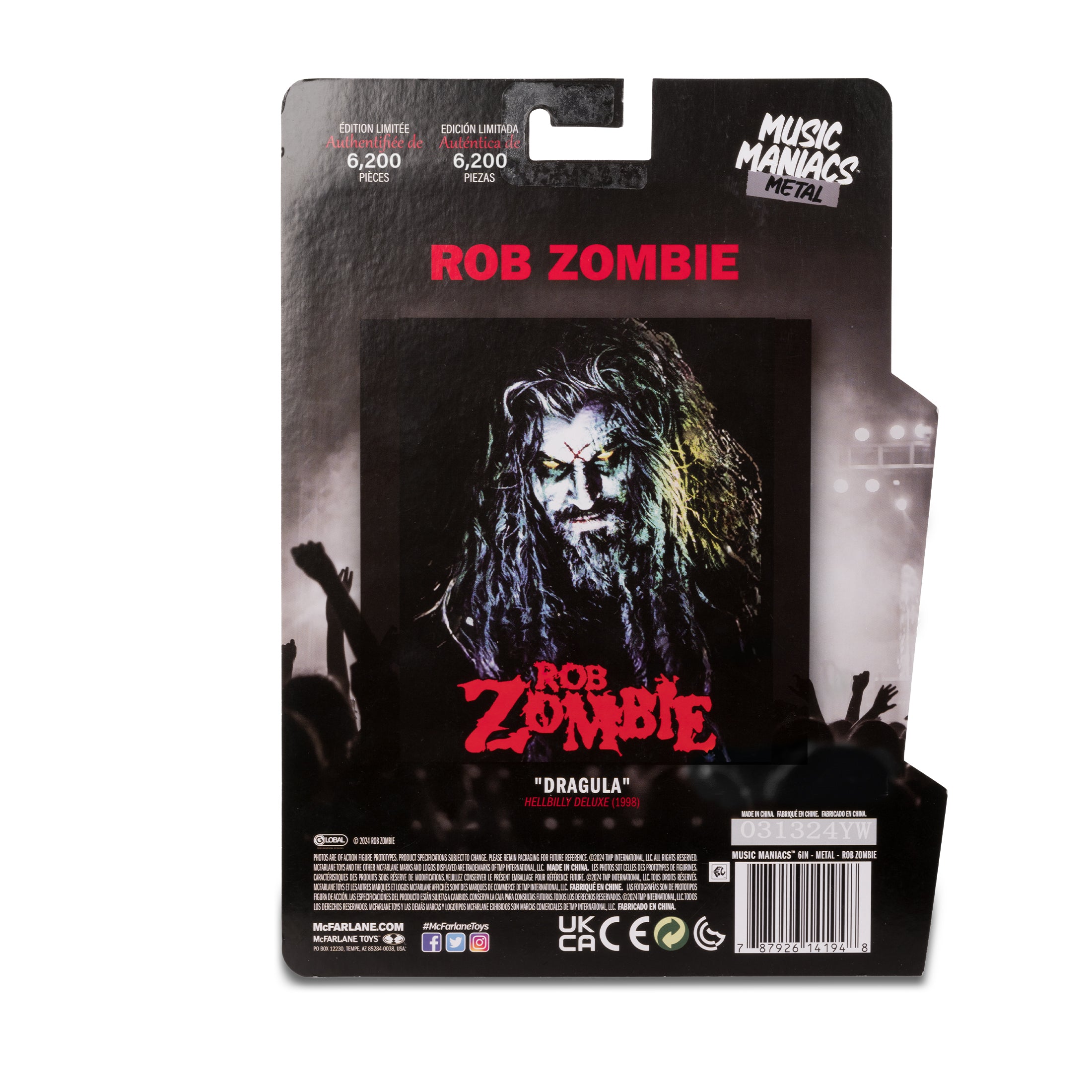 McFarlane Music Maniacs Metal Rob Zombie、mySite、hgirdovlk