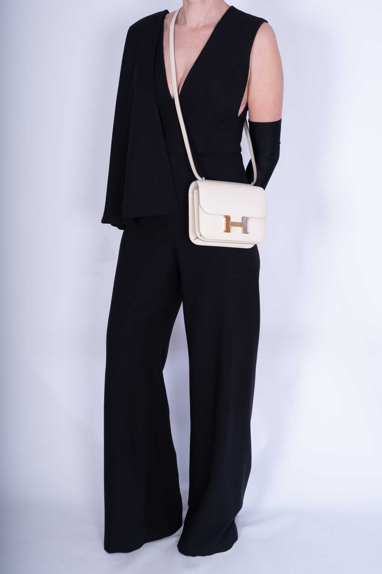 Hermès Constance 18 Mini III Mirror Bag Craie Epsom - Tabac, Camel, Sable and Ombré Lizard Hardware、mySite、garminoutage.com