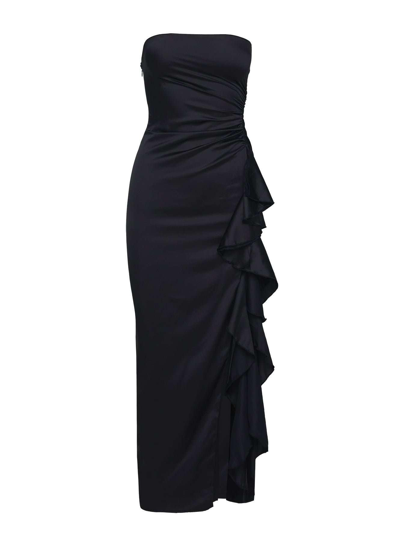 Callita Strapless Maxi Dress Black、mySite、solidvoid