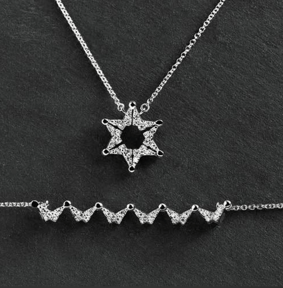 Butterfly Star of David Necklace - Gold Vermeil、mySite、topwebapps