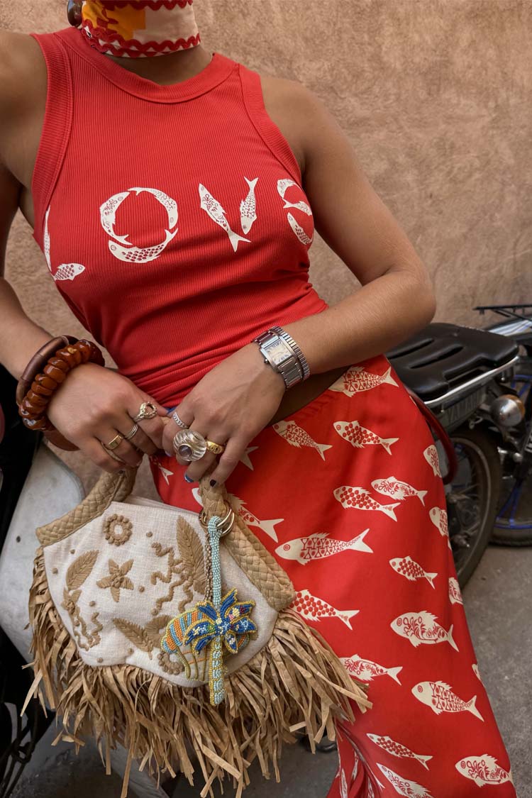 Red Fish Love Tank Top、mySite、solidvoid