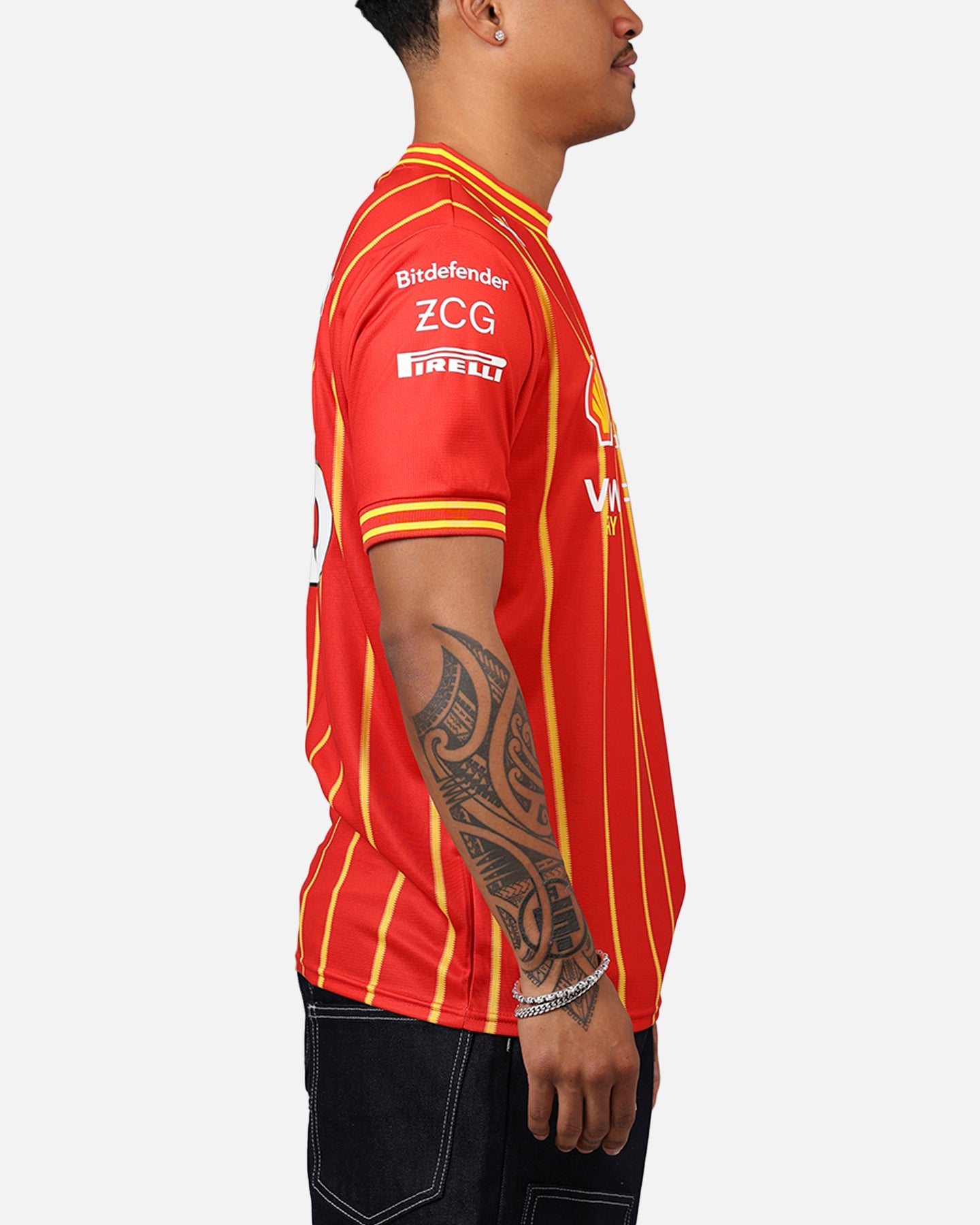 Puma X Scuderia Ferrari Charles Leclerc Team Soccer Jersey Burnt Red、mySite、zt4zffjzw