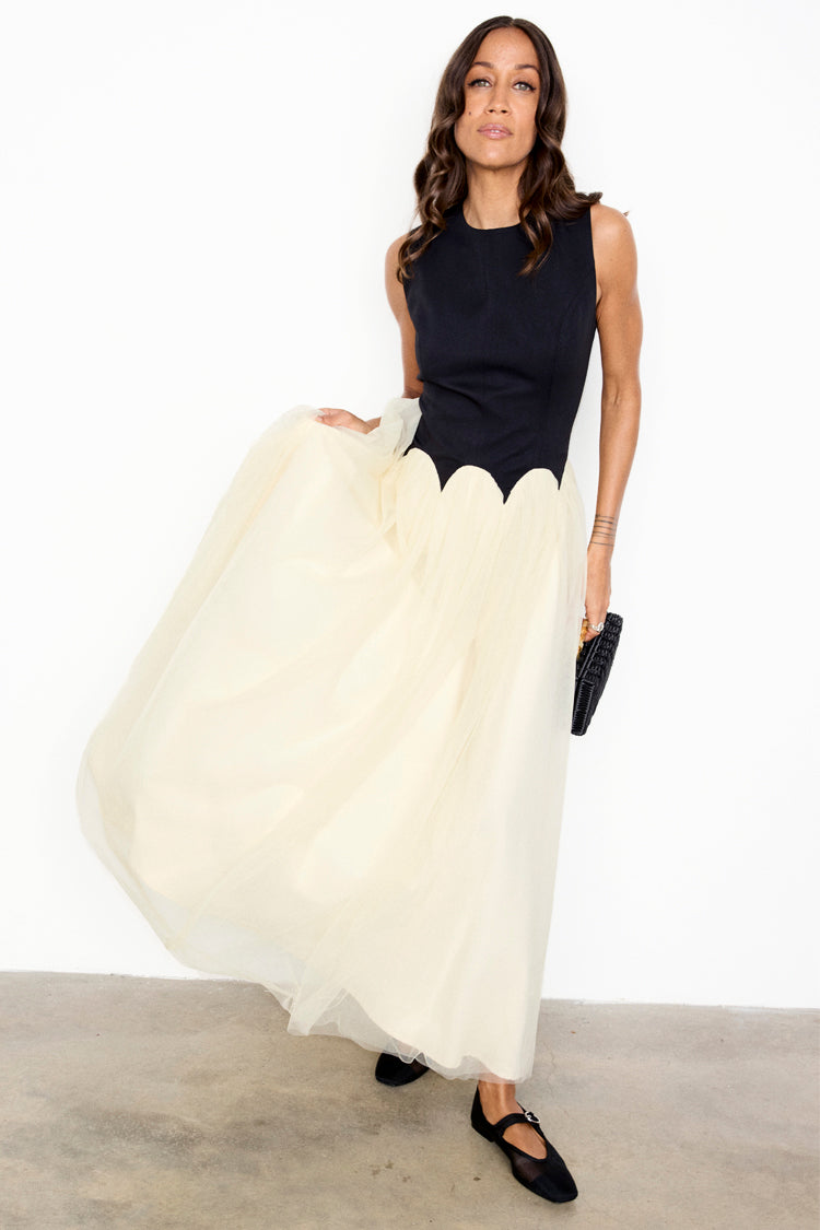 Black and Cream Monika Dress、mySite、solidvoid