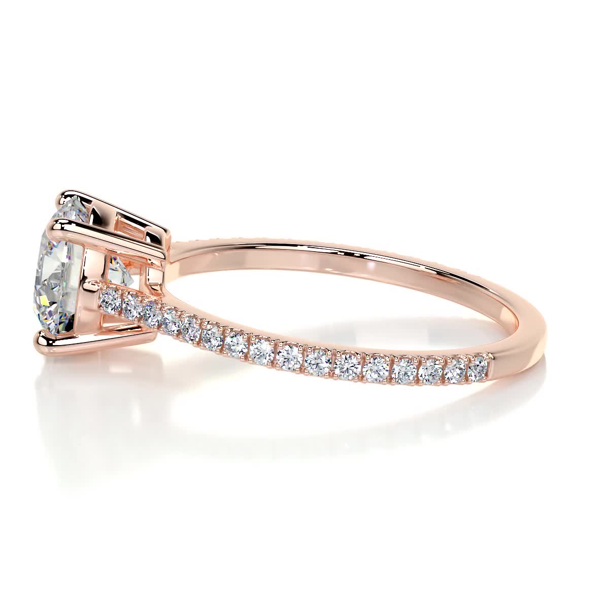Anna Lab Grown Diamond Ring -14K Rose Gold、mySite、hinf8tx79