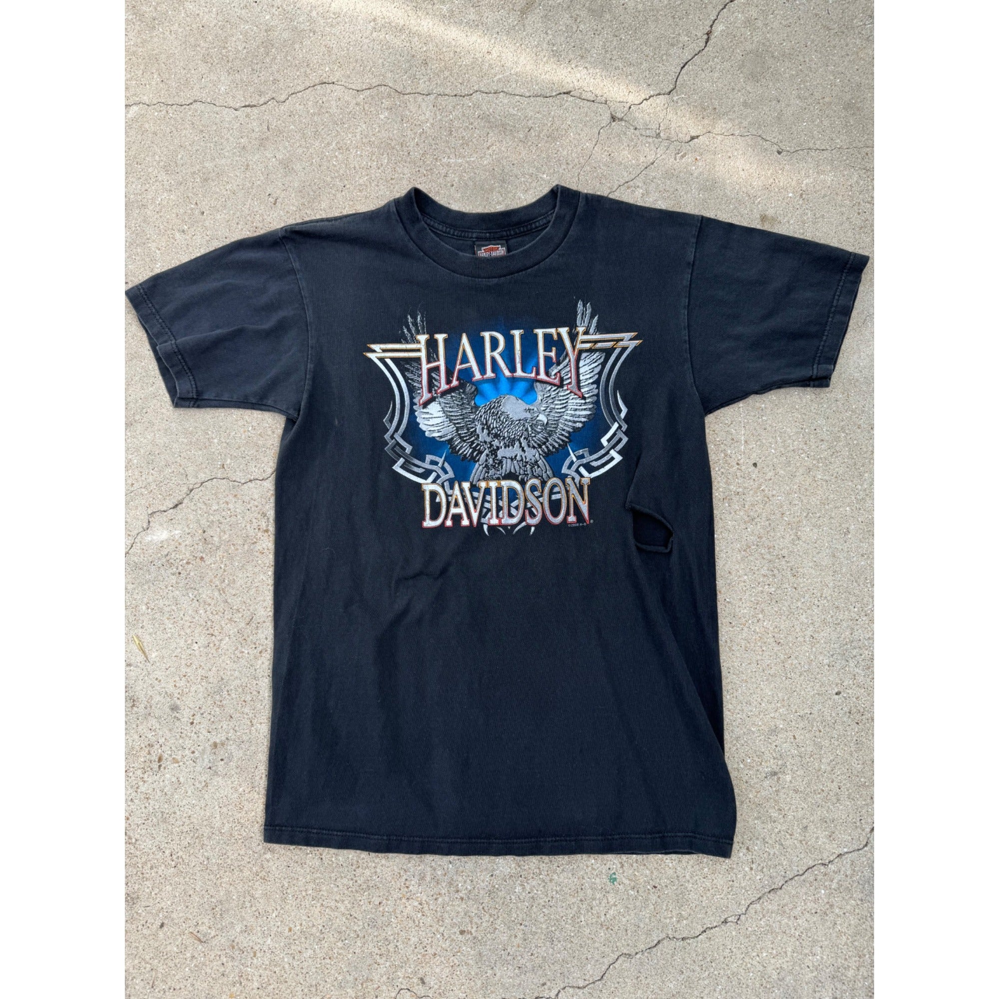 00' Harley Davidson Hempstead NY Eagle Graphic Motorcycle Tee T-Shirt M、mySite、garagedoors4me