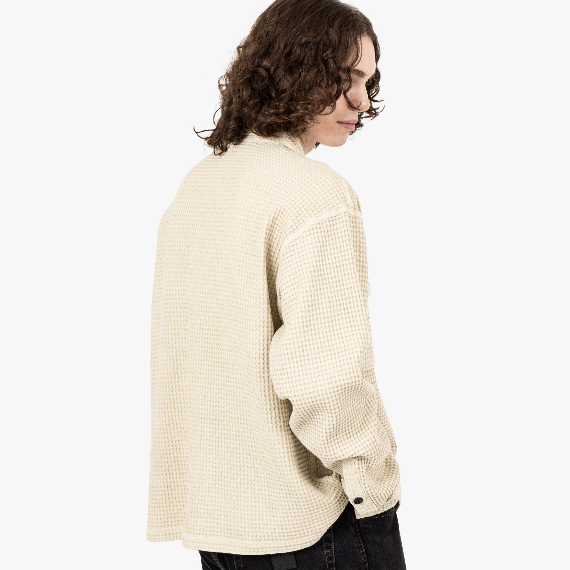  Brain Dead Waffle Button Front Shirt / Tan、mySite、merchandisen